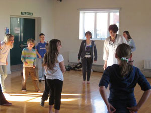 Photograph shows Jackie Goddard from the Forest Arts Centre 